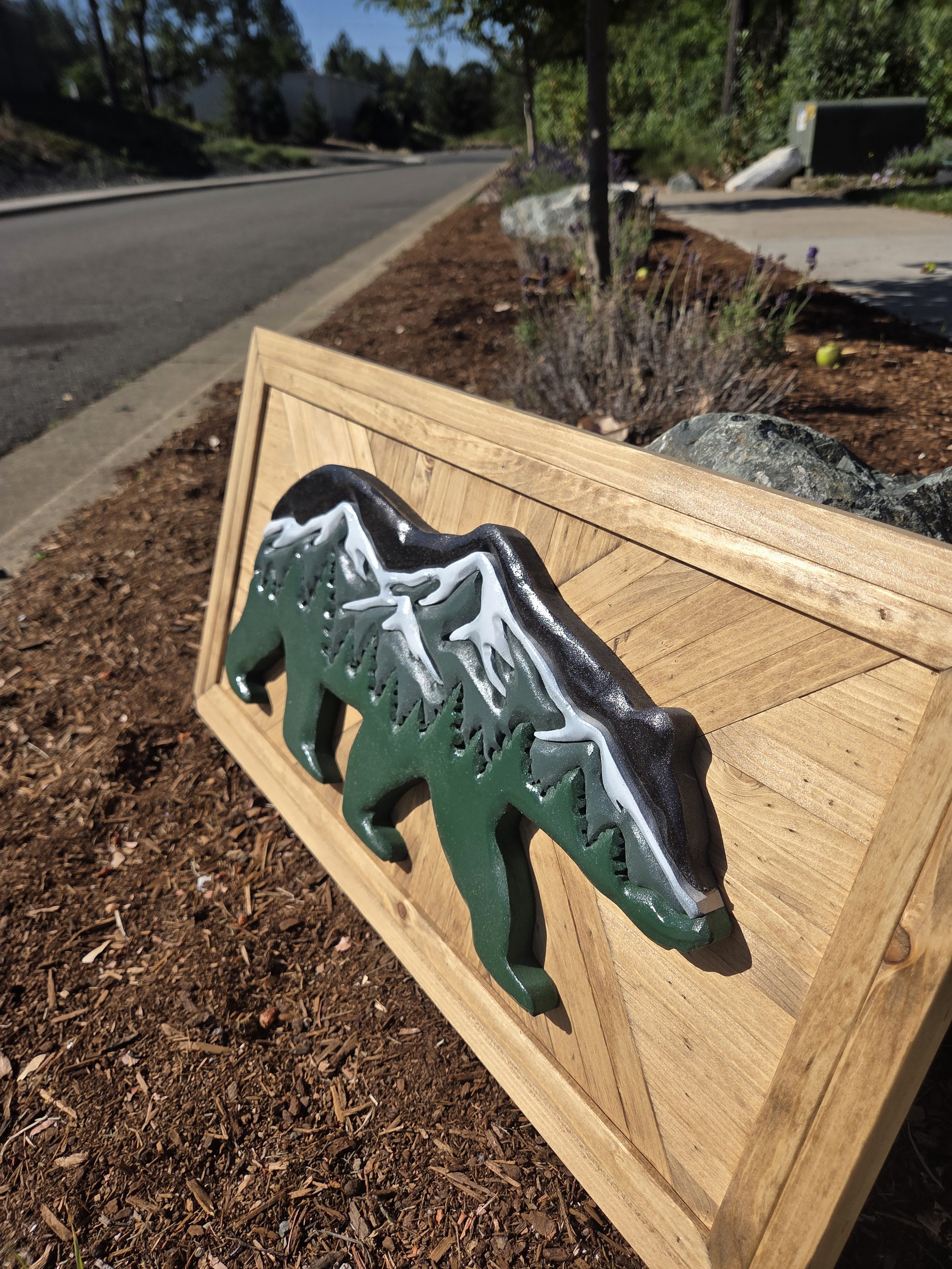 Mountain Bear Wood Sign - Image 3