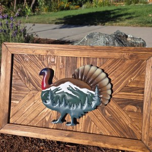 Mountain Turkey Wood Sign