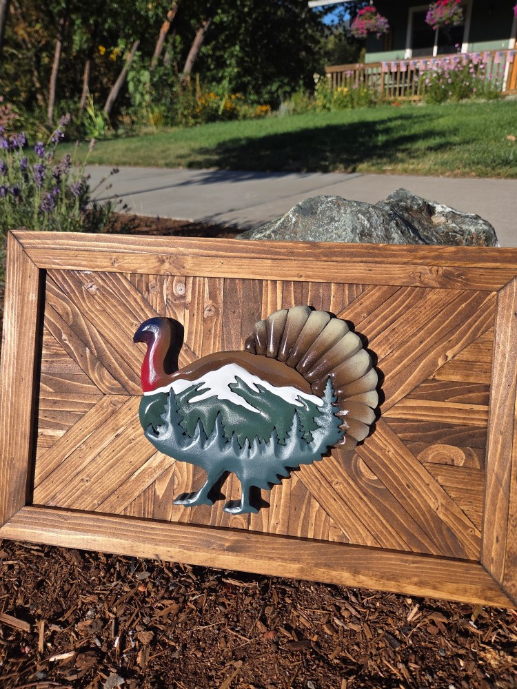 Mountain Turkey Wood Sign